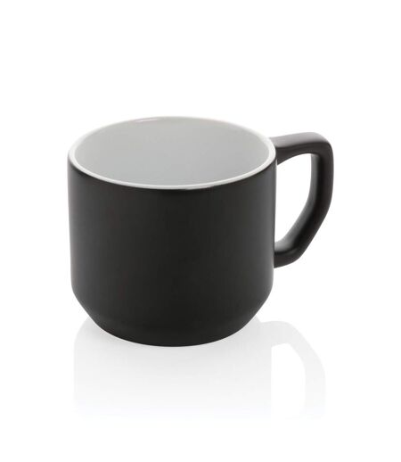 Modern ceramic 350ml mug one size black XD Collection