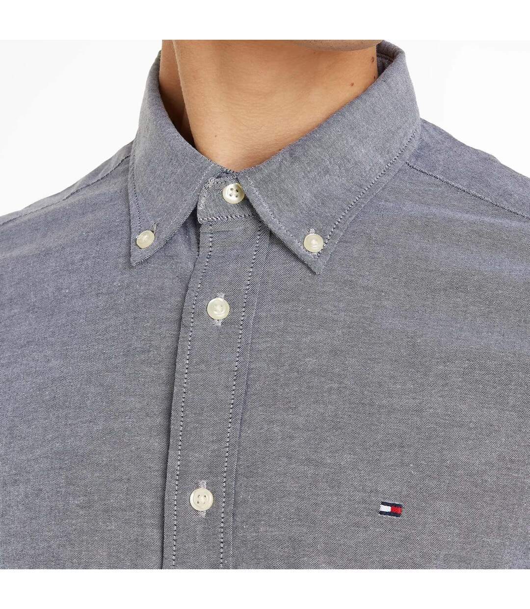 Chemise Core Flex Homme Bleu Tommy Hilfiger-4
