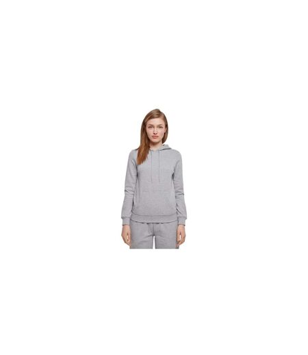Womens/ladies Basic Hoodie Gris Chiné Build Your Brand