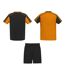 Set de sport juve adulte noir uni / orange Roly