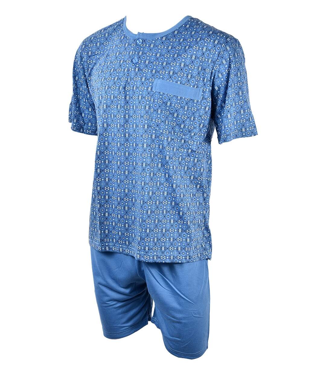 Pyjama Court Homme ECO HOMEWEAR 2864 BLEU-2