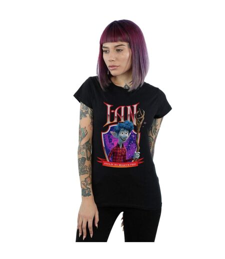 Disney T-shirt en coton Onward Ian Heart's Fire pour femmes et hommes (Noir) - UTBI36560