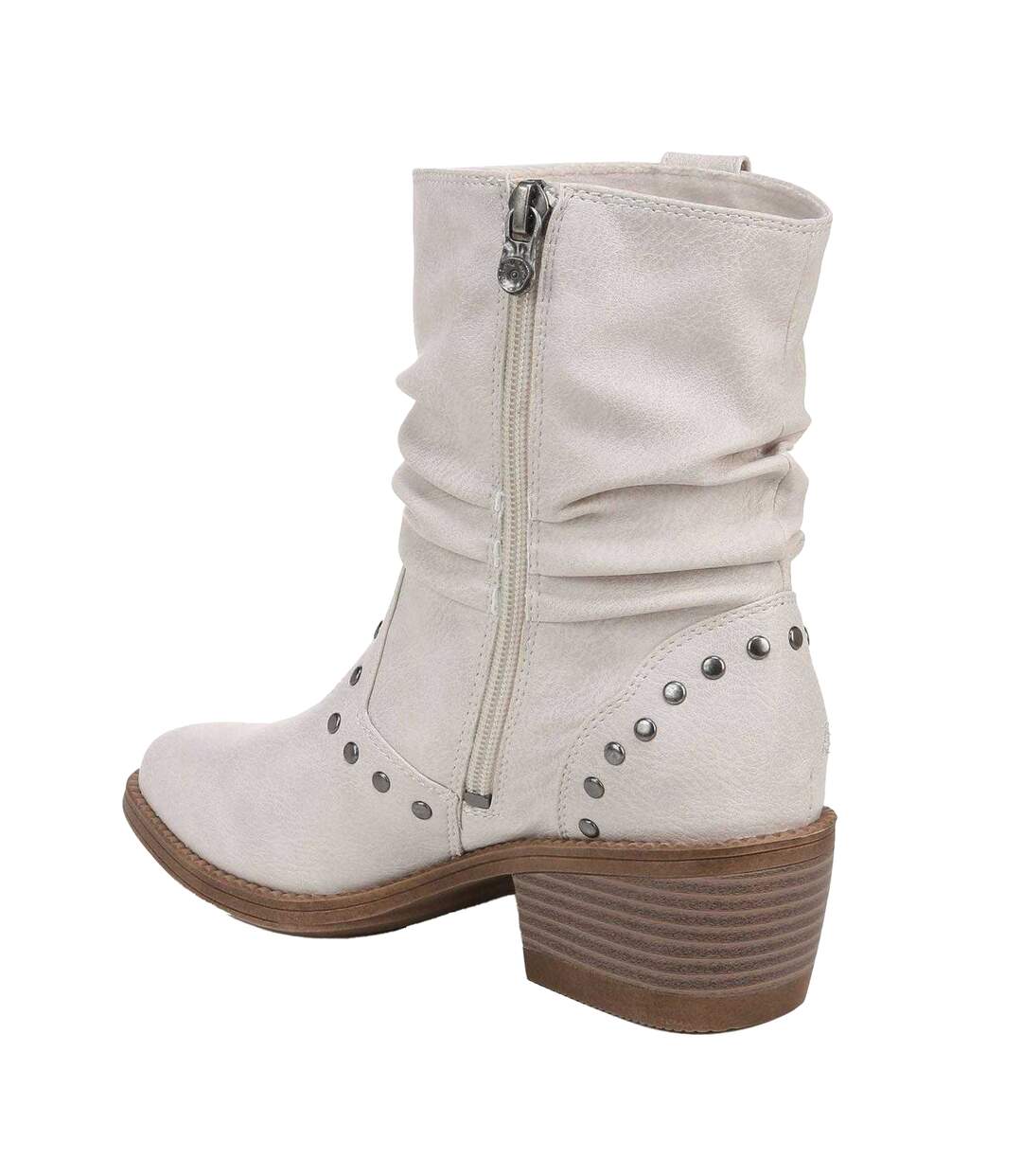 Bottes Motif/style Western Rebel Femme Blanc Cassé Blowfish Malibu-2