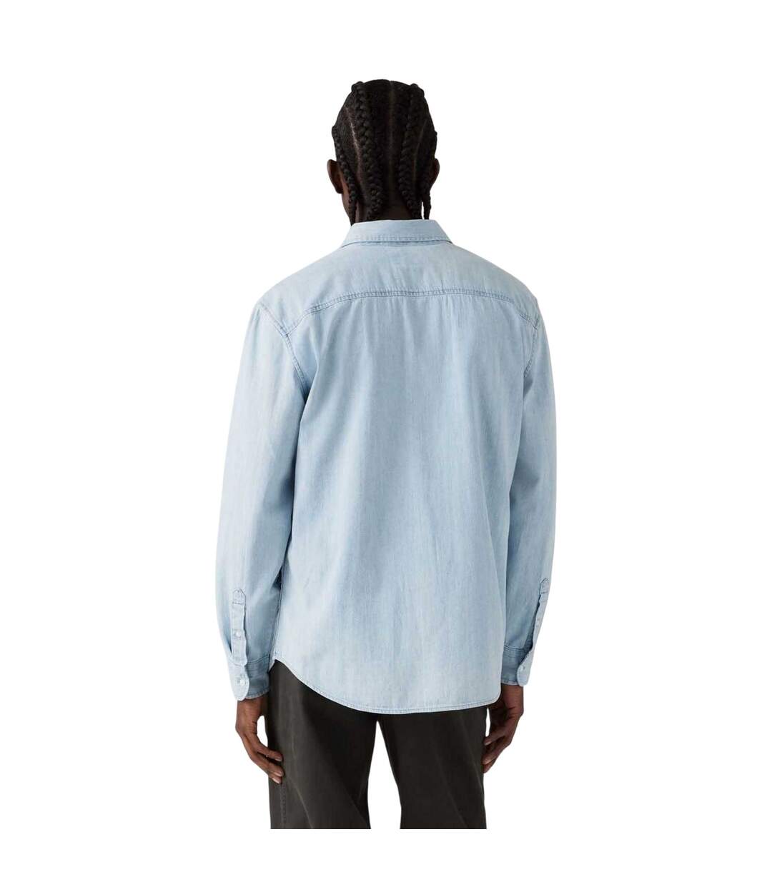Chemise Manches Longues Authentic Homme Bleu Clair Levis-2
