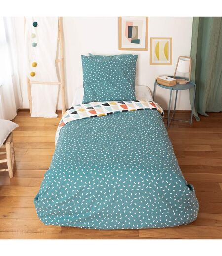 Parure de lit BLUE en polycoton