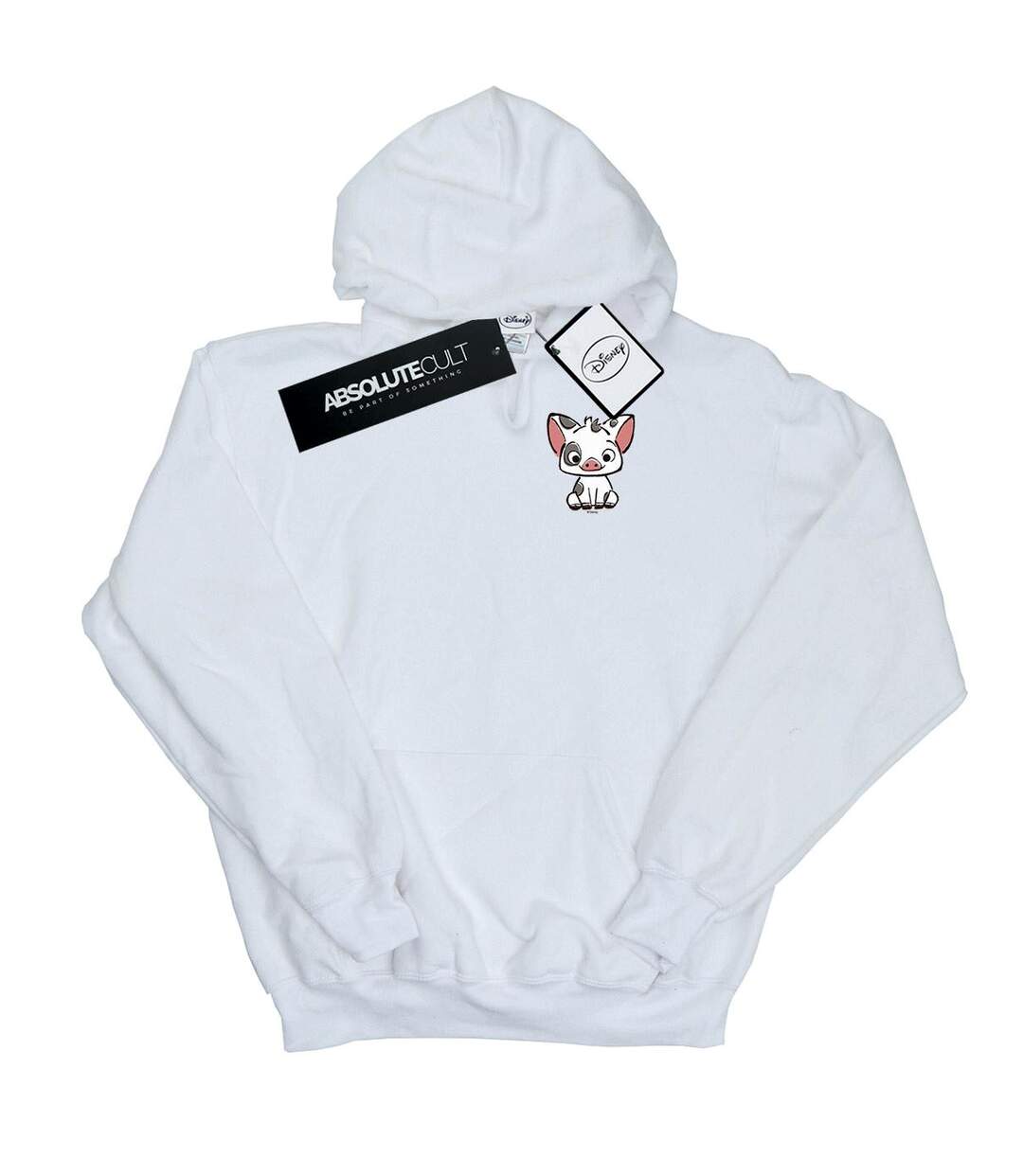 Disney - Sweat à capuche MOANA PUA THE PIG BREAST PRINT - Femme (Blanc) - UTBI11535-1