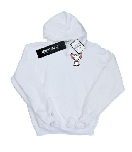 Disney - Sweat à capuche MOANA PUA THE PIG BREAST PRINT - Femme (Blanc) - UTBI11535
