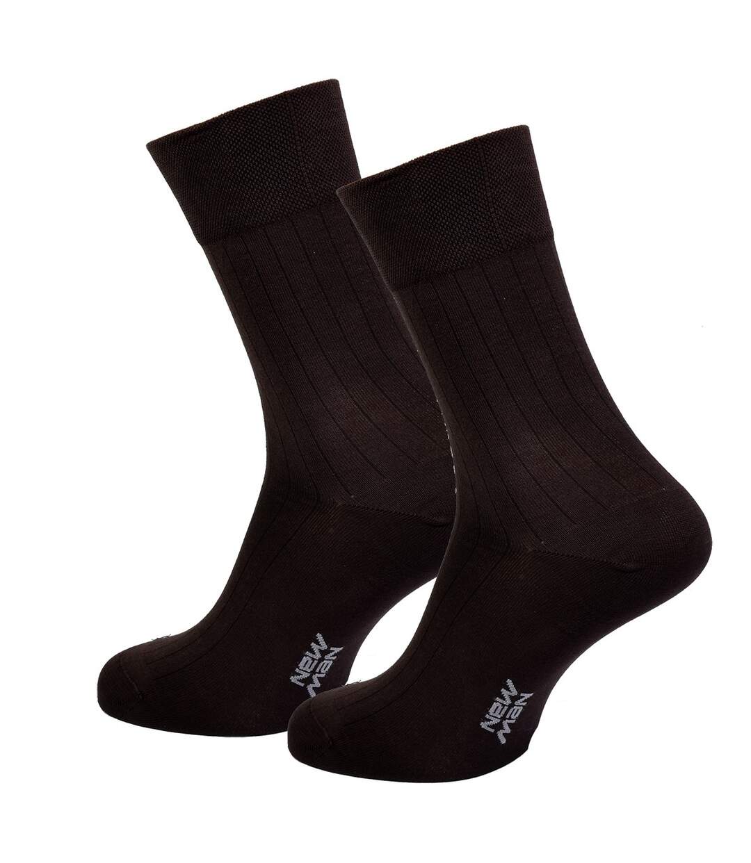 Chaussettes homme NEW MAN Confort et qualité -Assortiment modèles photos selon arrivages- Pack de 3 Paires NEW MAN Fil d'écosse Marron-2