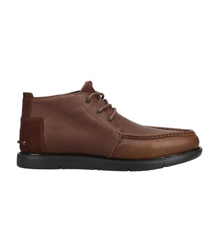 Mens Leather Chukka Boots Brown Toms