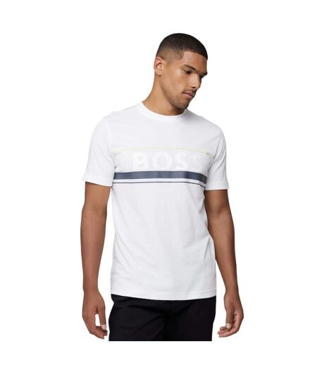T-shirt Iconic Zone Homme Blanc Boss