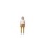 Womens/ladies Straight Leg Trousers Beige Lacoste-1