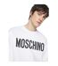 Pull Motif/style Vif Homme Blanc Moschino-4