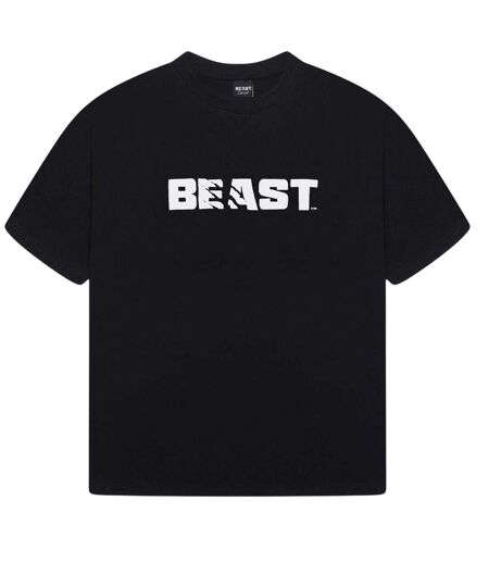 T-shirt Motif/style Central Homme Noir BEAST