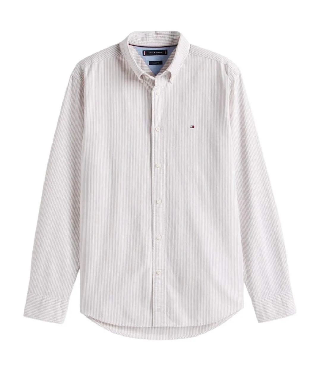 Mens 1985 Striped Flex Button-down Shirt Safari Tommy Hilfiger-2