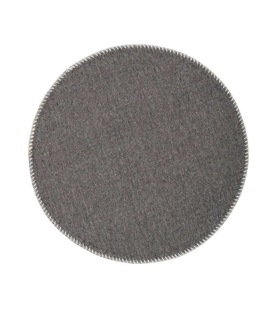 Tapis Rond Enfant Imprimé Bambini III 160cm Gris-3