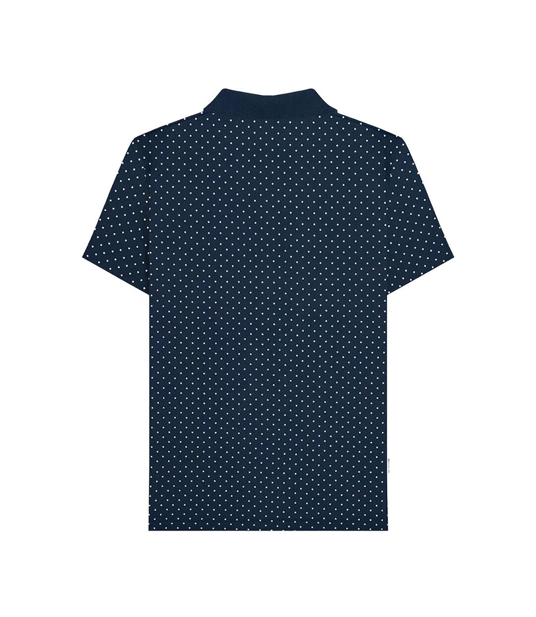 Mens Ss24 Polka Dot Polo Shirt Navy Lambretta-2