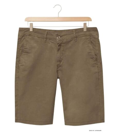 CHALLENGER BER4012 Bermuda uni en coton stretch pour un confort estival optimal