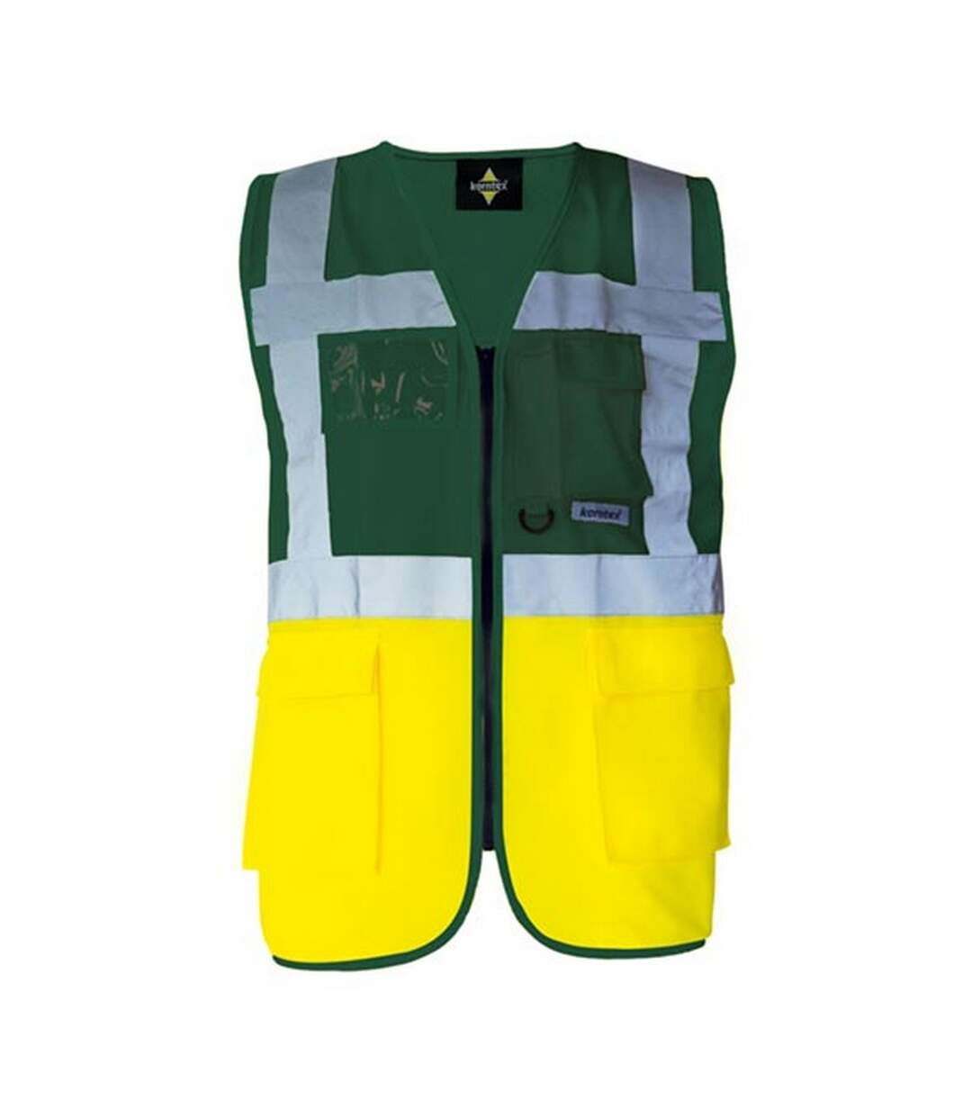 Gilet Haute Visibilité Executive Berlin Adulte Vert Jaune Korntex-2