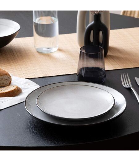 Lot de 6 Assiettes à Dessert Diane 21cm Beige