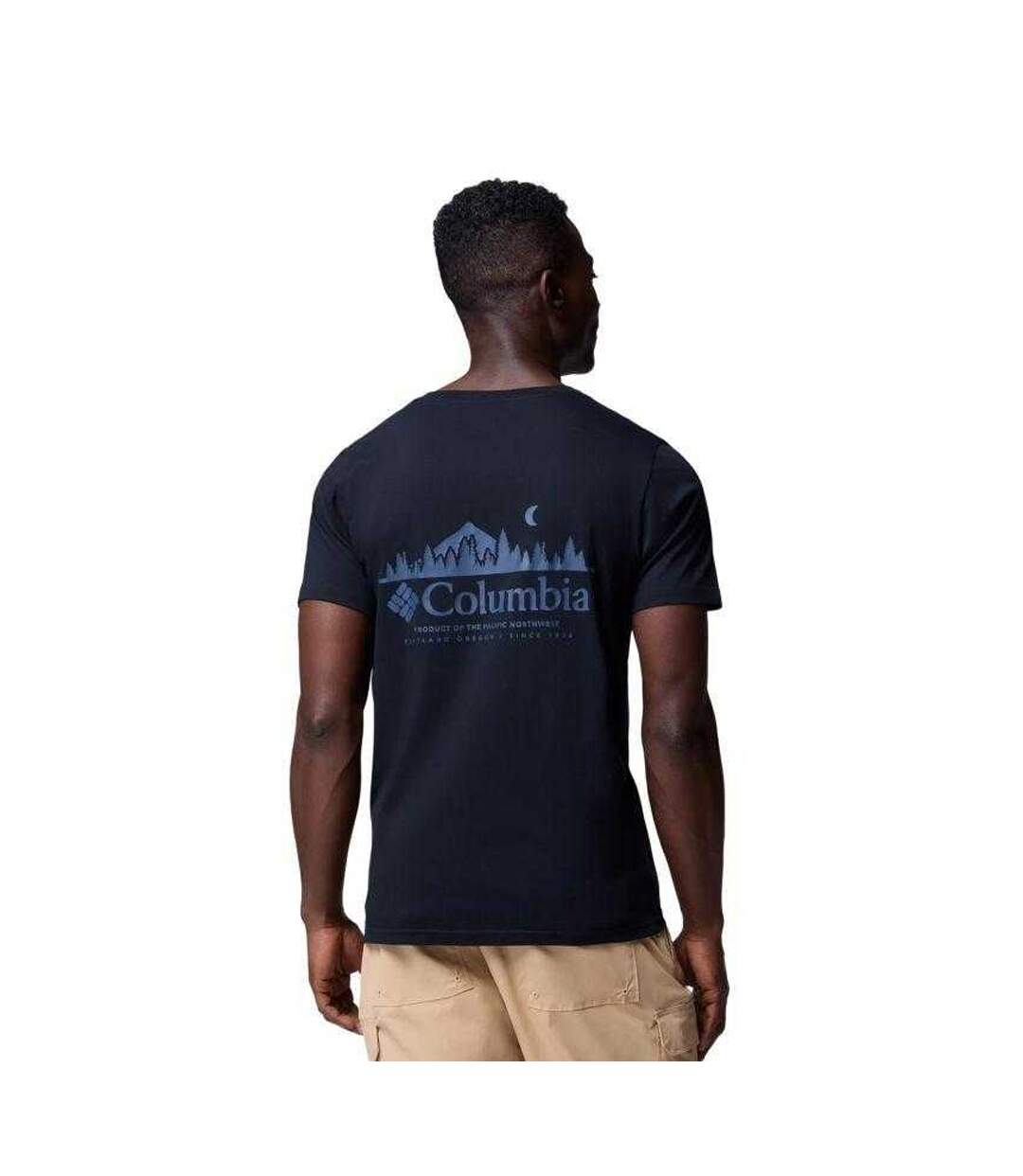 T-shirt Motif/style Imprimé Au Dos Rapid Ridge Homme Noir Columbia-3