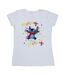 Disney T-shirt en coton Lilo & Stitch Joyeux arc-en-ciel Femme/Femme (Blanc) - UTBI26086-1