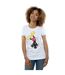 Disney T-shirt en coton à l'envers Mickey Mouse Femme/Femme (Blanc) - UTBI31422-2