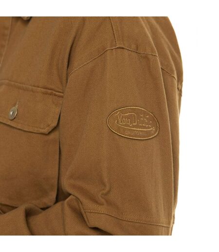 Veste homme en serge de coton Worker Camel Vondutch