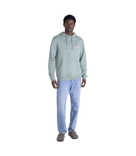 Mens River Worldwide Freeride Back Print Hoodie Pale Green Animal