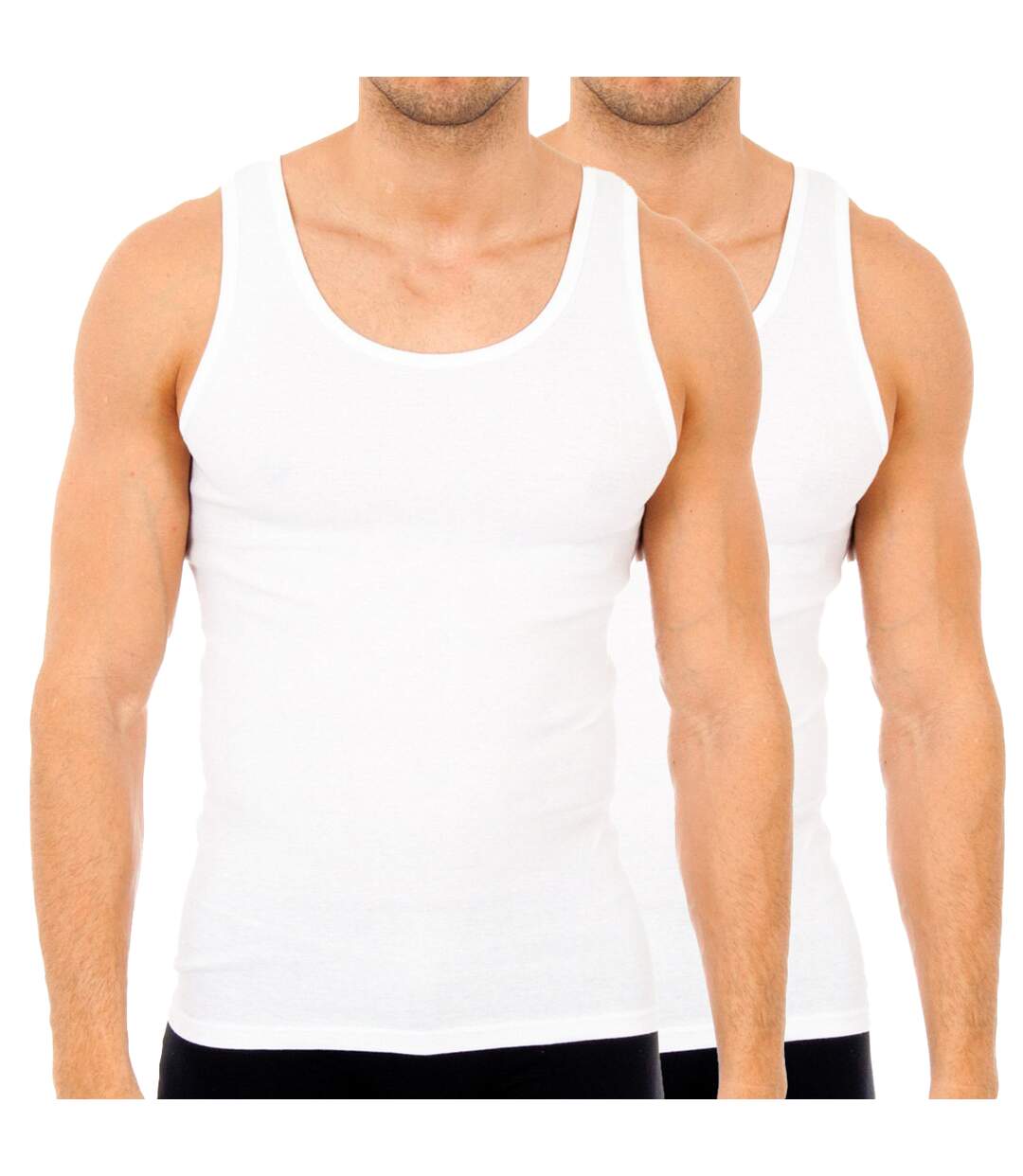 Pack-2 Men's wide strap undershirts AS02300