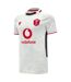 Unisex Adult Wales Rugby Shirt White Black Red Macron-1