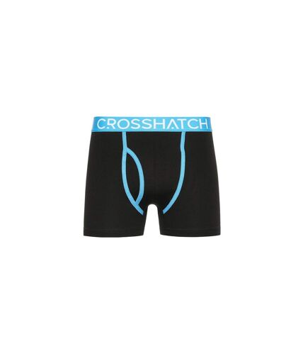 Pack of 3  Mens trioglow boxer shorts  black Crosshatch