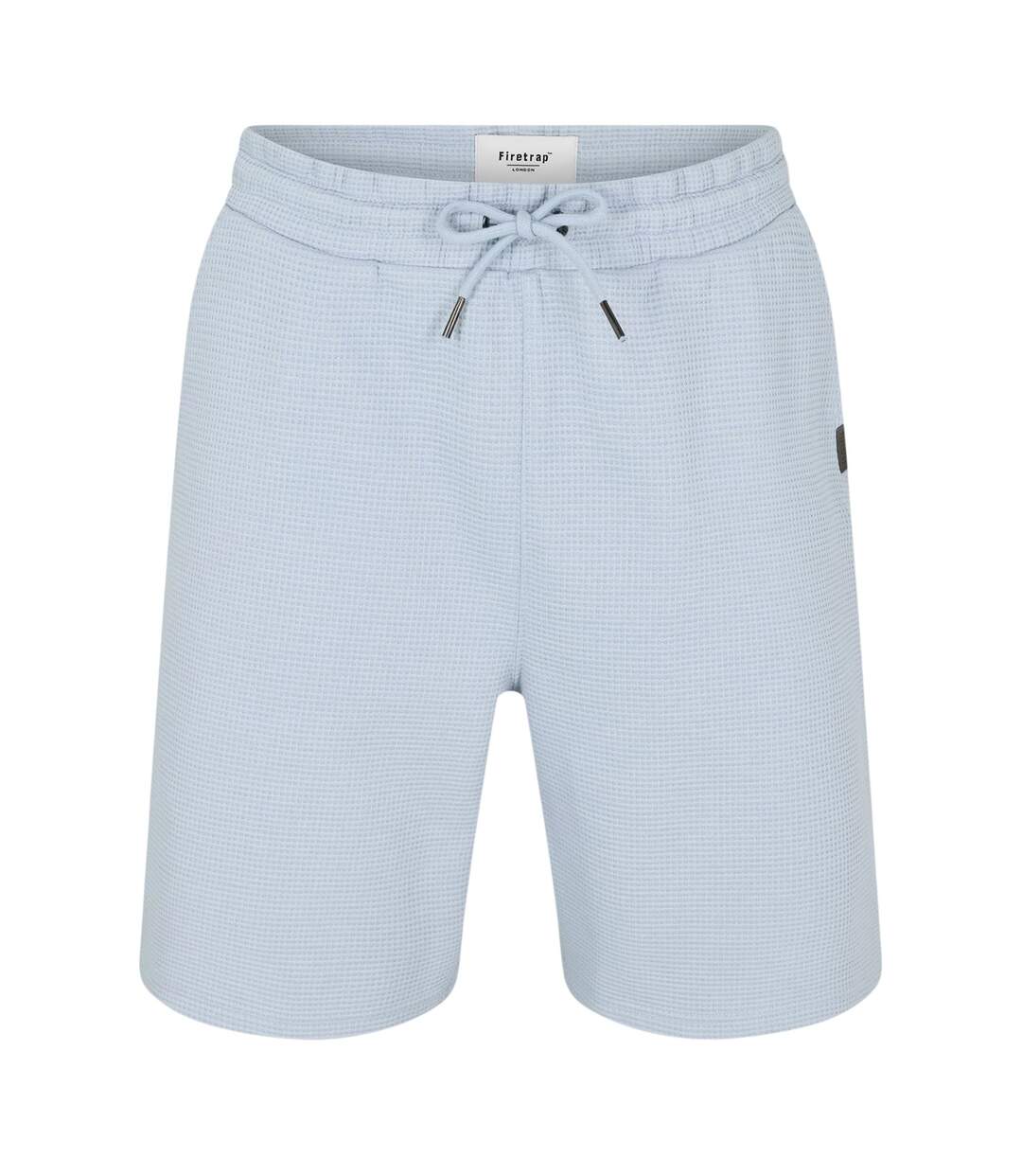 Short De Jogging Motif/style Quadrillage Homme Bleu Firetrap-1
