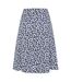 Womens/ladies Buttercups Jersey Midi Skirt Blue White Lazy Jacks-3