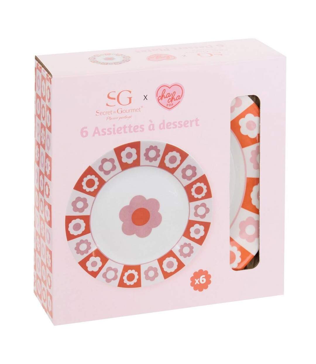 Lot de 6 Assiettes à Dessert Chachapop 19cm Multicolore-4