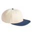 Casquette De Baseball Adulte Naturel Bleu Marine Beechfield-1