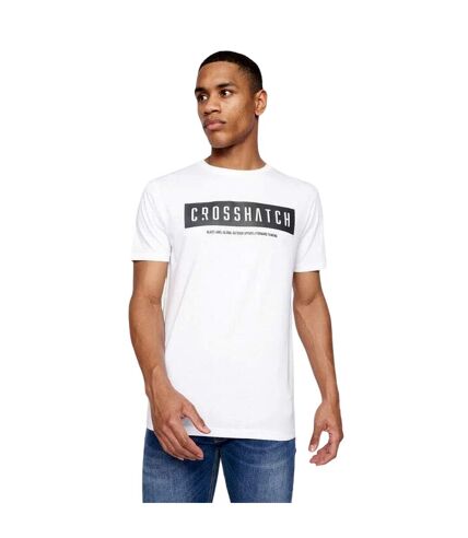 T-shirt selworthy homme blanc Crosshatch Crosshatch