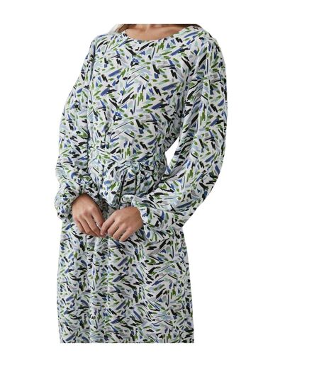 Principles Womens/Ladies Abstract Balloon Sleeve Midi Dress (Ivory) - UTDH6294