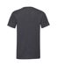 Mens valueweight v neck t-shirt dark heather grey Fruit of the Loom