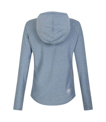 Sweat à capuche sprint city femme bleu délavé chiné Dare 2b