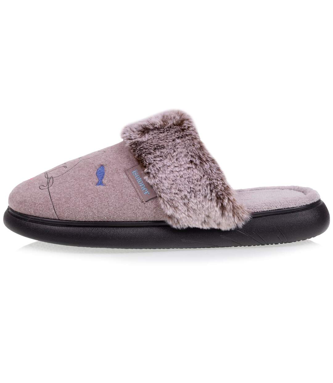 Isotoner Chaussons Mules femme ultra confortables et légères (technologie everywear™ ), semelle à mémoire de forme-4