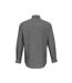 Premier Mens Striped Oxford Long-Sleeved Shirt (White/Gray) - UTPC6050