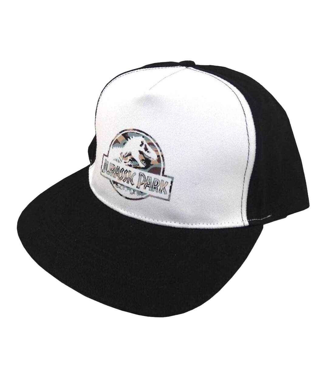 Casquette Ajustable Motif/style Logo Camouflage Blanc Noir Jurassic Park-3