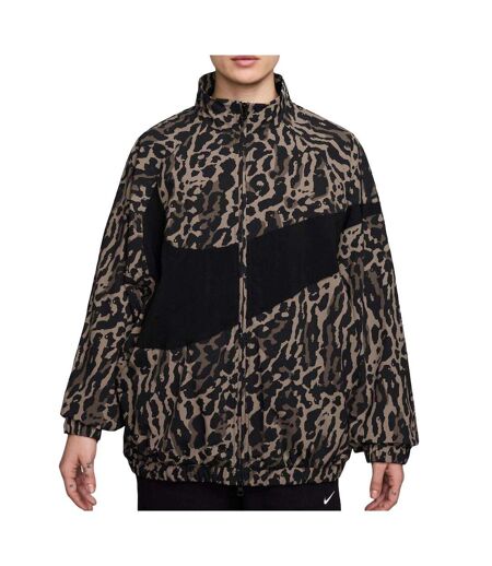 Veste noire/marron femme nike w nsw trend