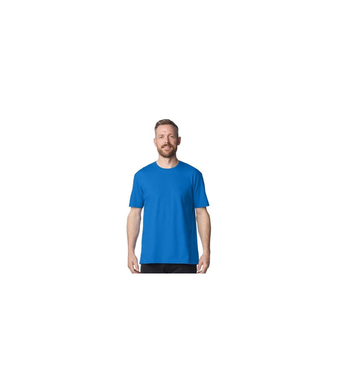 T-shirt Uni Manches Courtes Softstyle Homme Bleu Roi Gildan-1