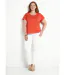 T-shirt brodé ajouré manches courtes-3