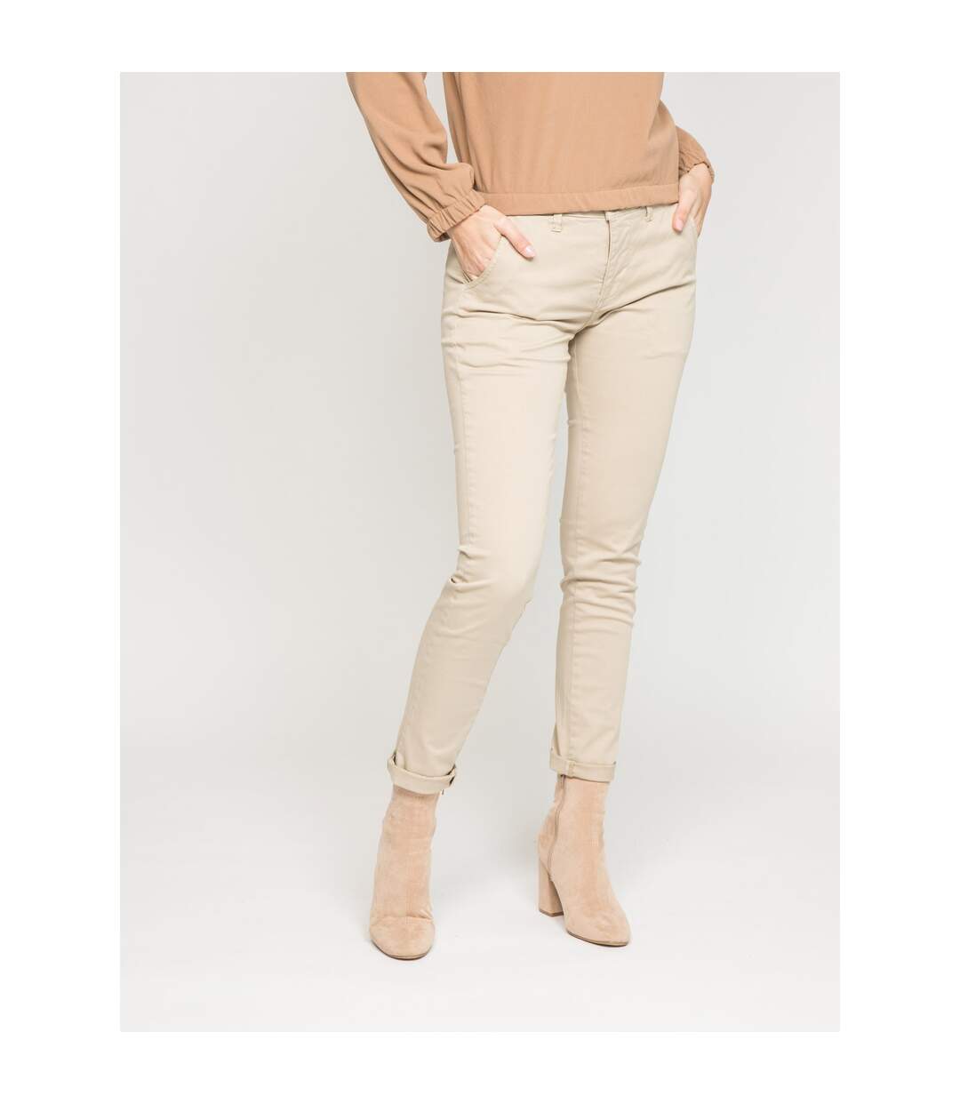 Pantalon chino slim ETERBERK - Dona X Lisa-1