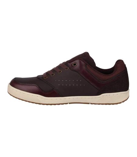 Mens Canary Leather Trainers Brown Kangol