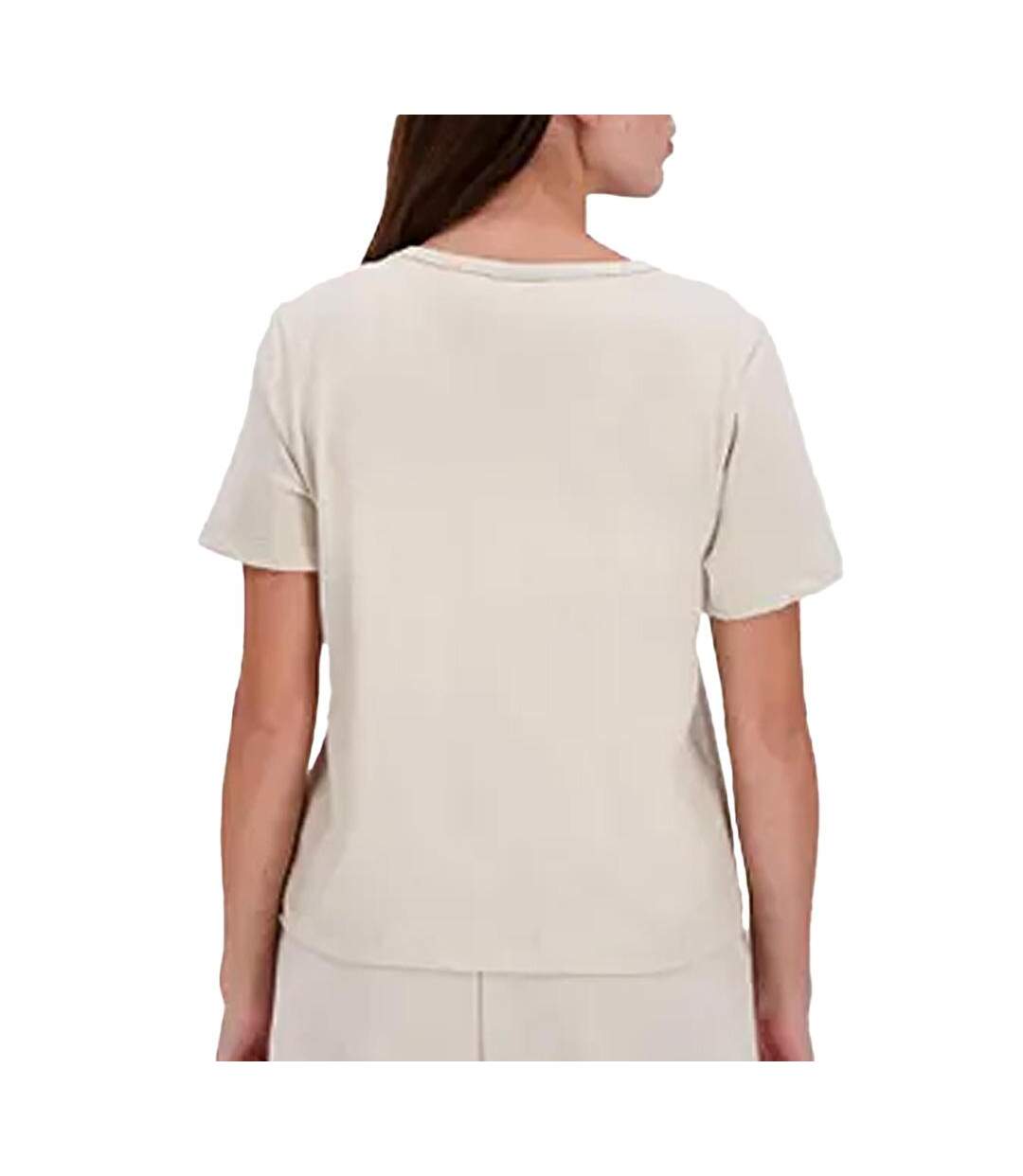 T-Shirt beige femme le coq sportif contemporain-2