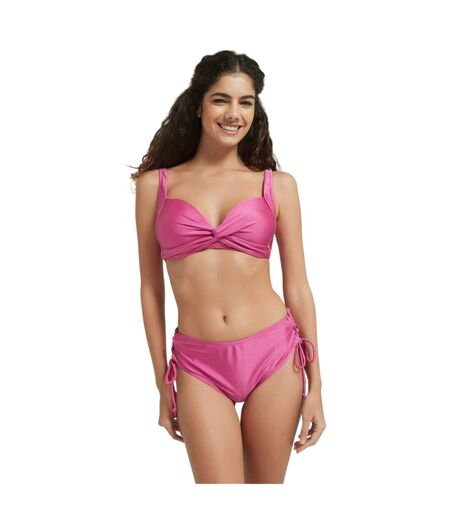 Haut De Maillot De Bain Motif/style Scintillant Femme Framboise Be You