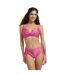 Haut De Maillot De Bain Motif/style Scintillant Femme Framboise Be You-2